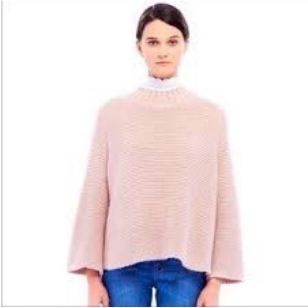 Elegant Blush Turtleneck Sweater